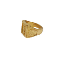 Prosperity Chinese Character Signet Ring (24K)