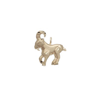 Diamond-Cut Capricorn Pendant (14K).