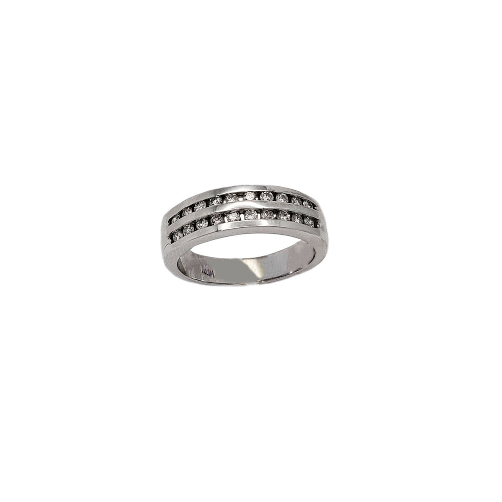Diamond Two-Rows Ring (14K)