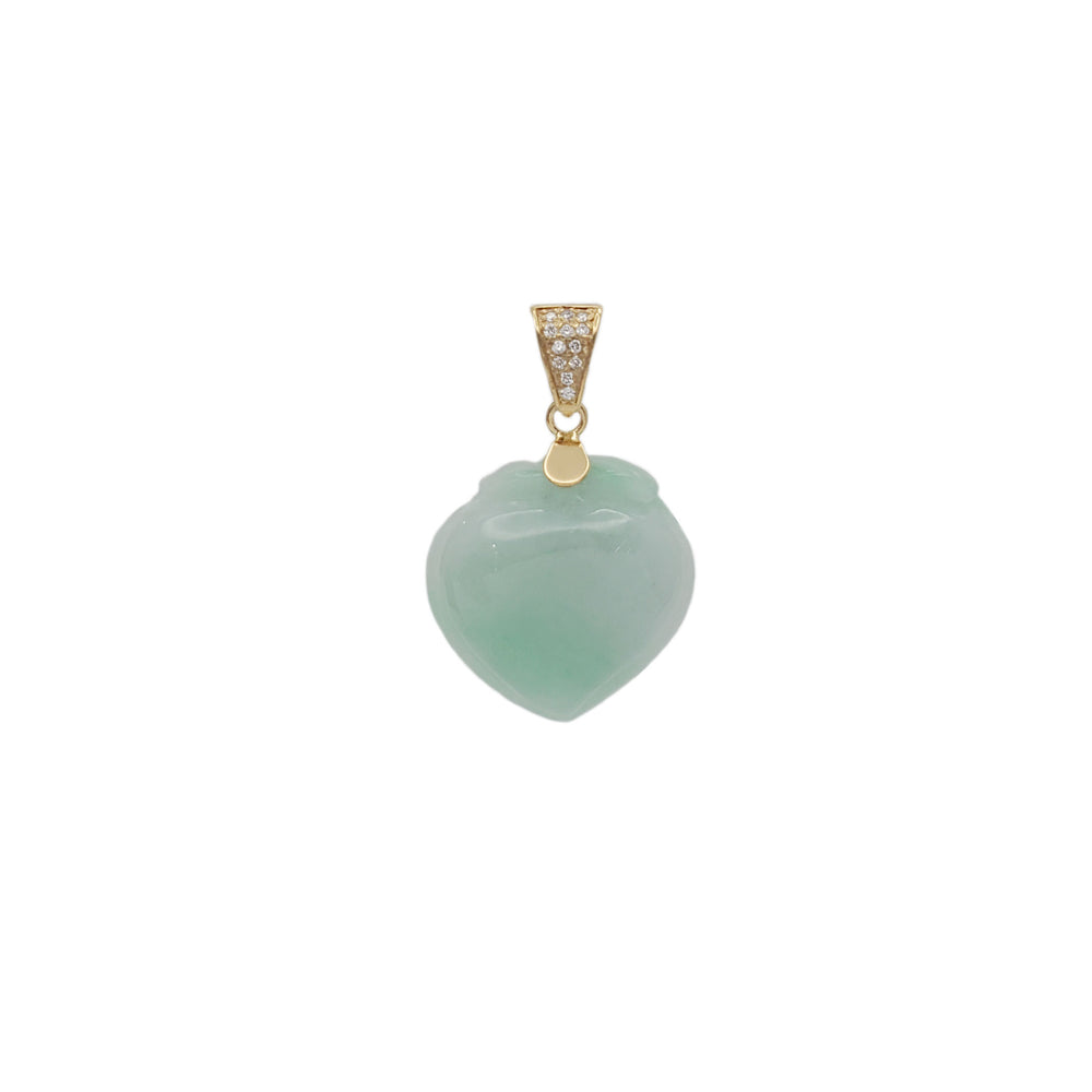 Zirconia Jade Pendant (14K)