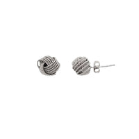 Knot Stud Earrings (Silver)
