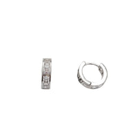 CZ Huggie Earring (Silver)