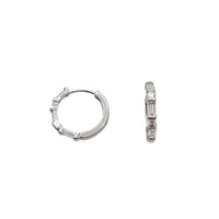 CZ Huggie Earring (Silver)