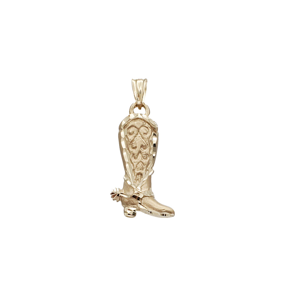 Diamond Cuts Boot Pendant (14K)