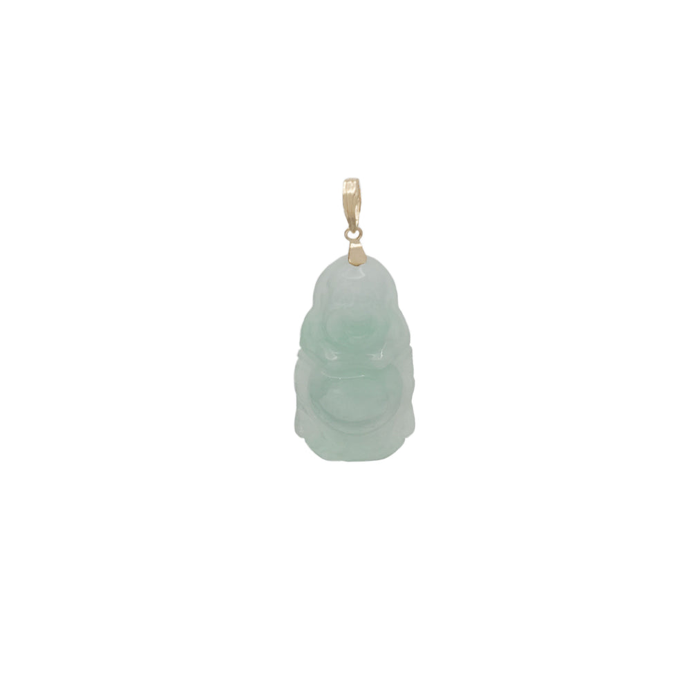 Jade Buddha Pendant (14K)