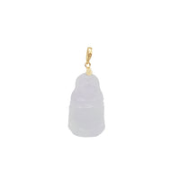 Laughing Jade Buddha Pendant (14K)