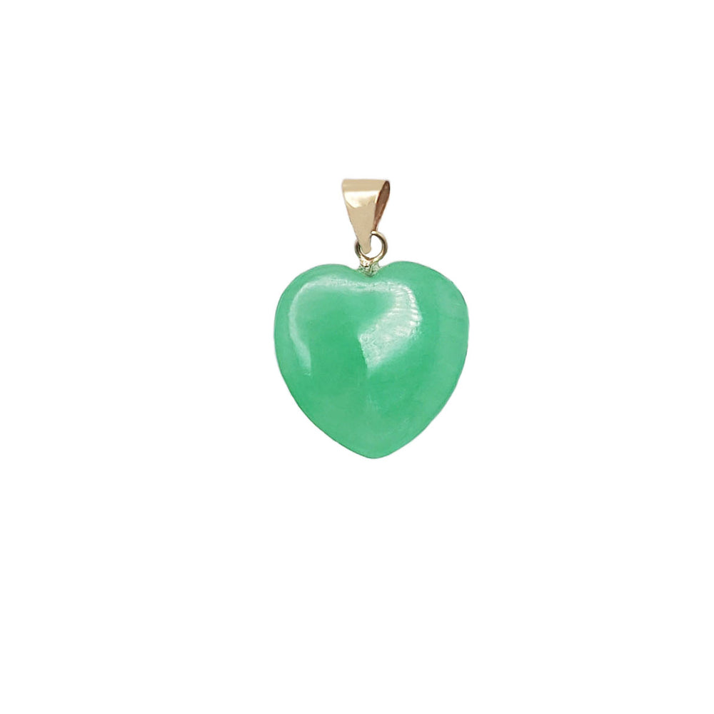 Green Heart Jade Pendant