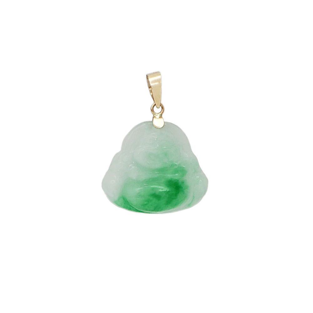 Jade Buddha Pendant (14K)