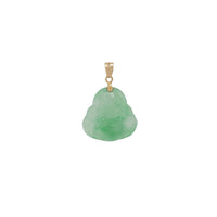 Jade Buddha Pendant (14K).