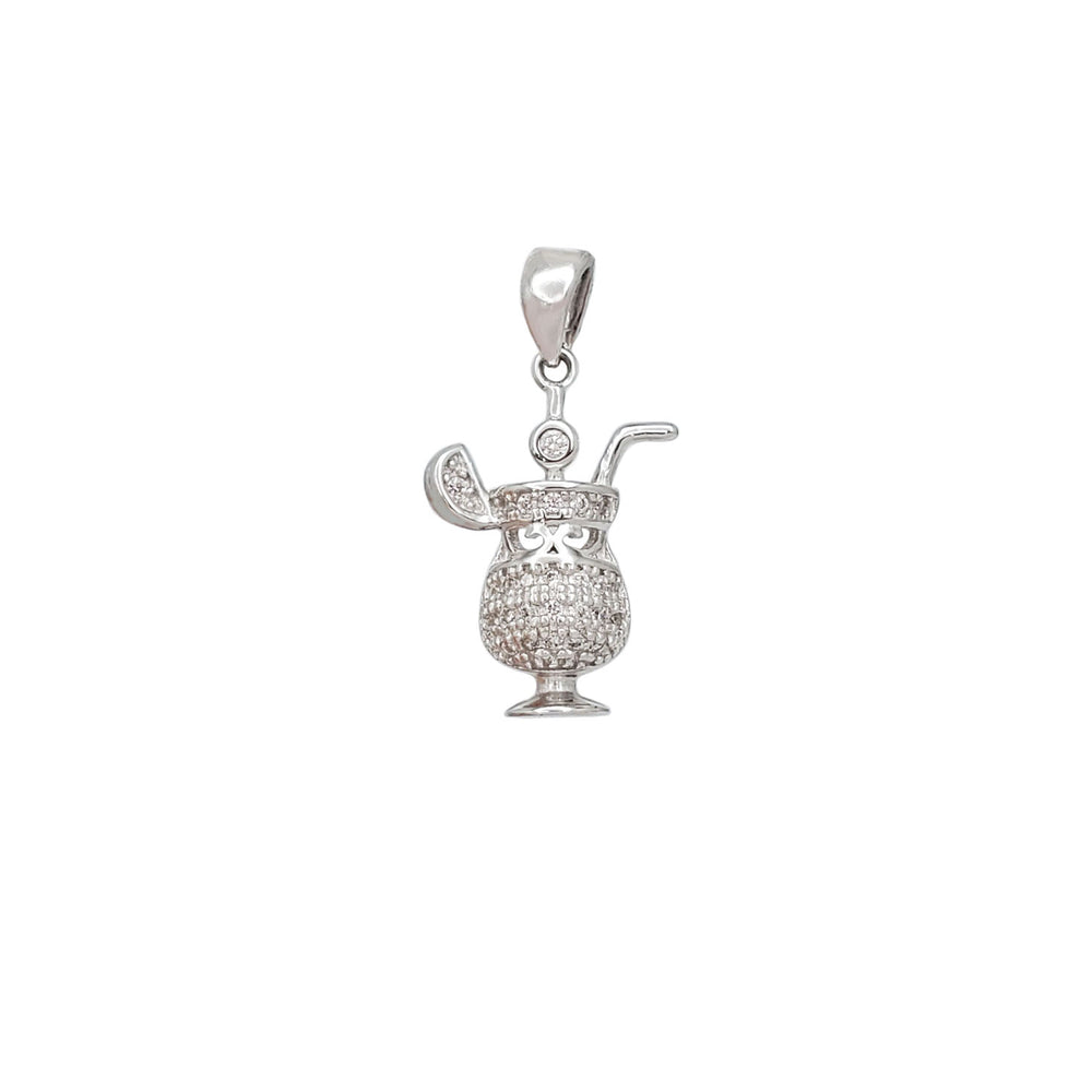Cup CZ Pendant (SILVER)