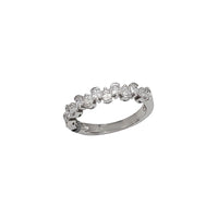 Princess Cut Zirconia Band (Silver)