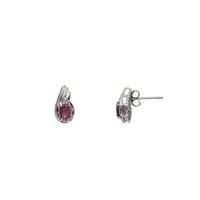 Diamond Ruby Stud Earring (10K)