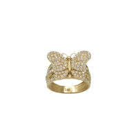 Zirconia Butterfly Ring (14K)