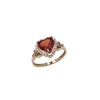 Zirconia Heart Lady Ring (14K)