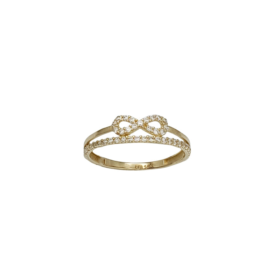 Zirconia Infinity Ring (14K)