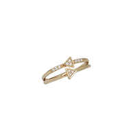 Zirconia Arrow Ring (14K)