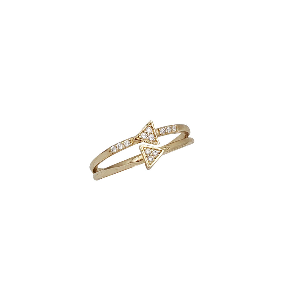 Zirconia Arrow Ring (14K)