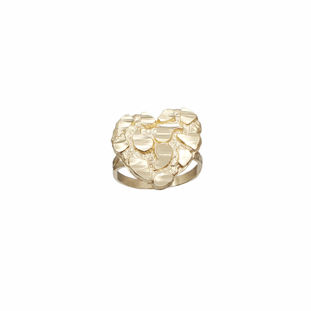 Nugget Heart Ring (14K)