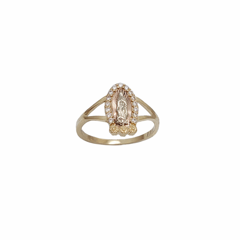 Guadalupe Oval CZ Ring (14K)