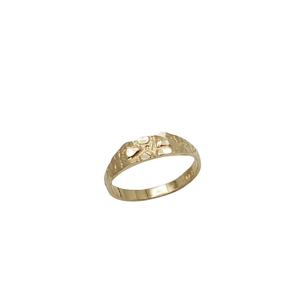 Baby-Sized/ Pinky Nugget Signet Ring (14K)