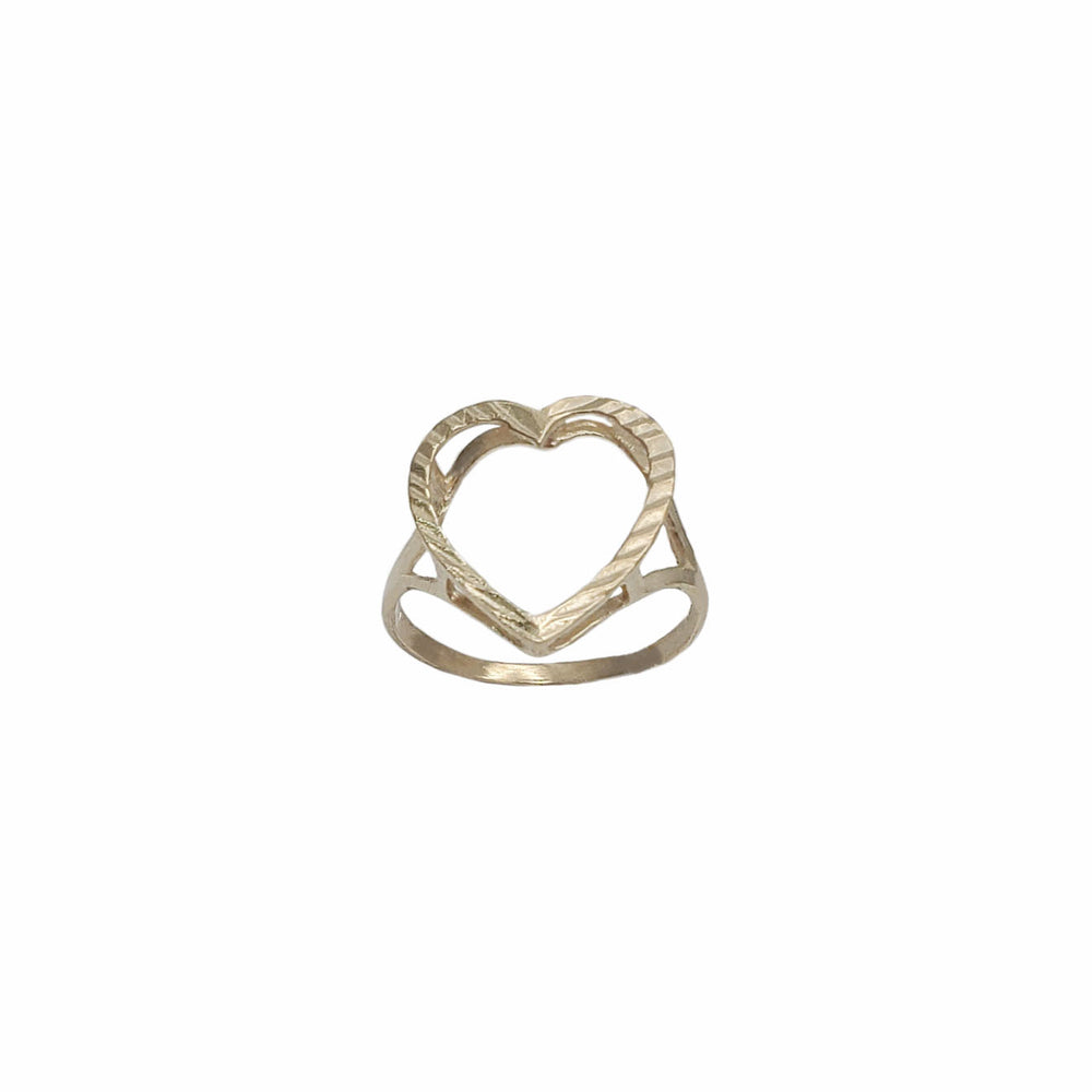 Outlined Heart Ring (14K)