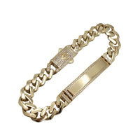 Zirconia ID Monaco Bracelet (14K)