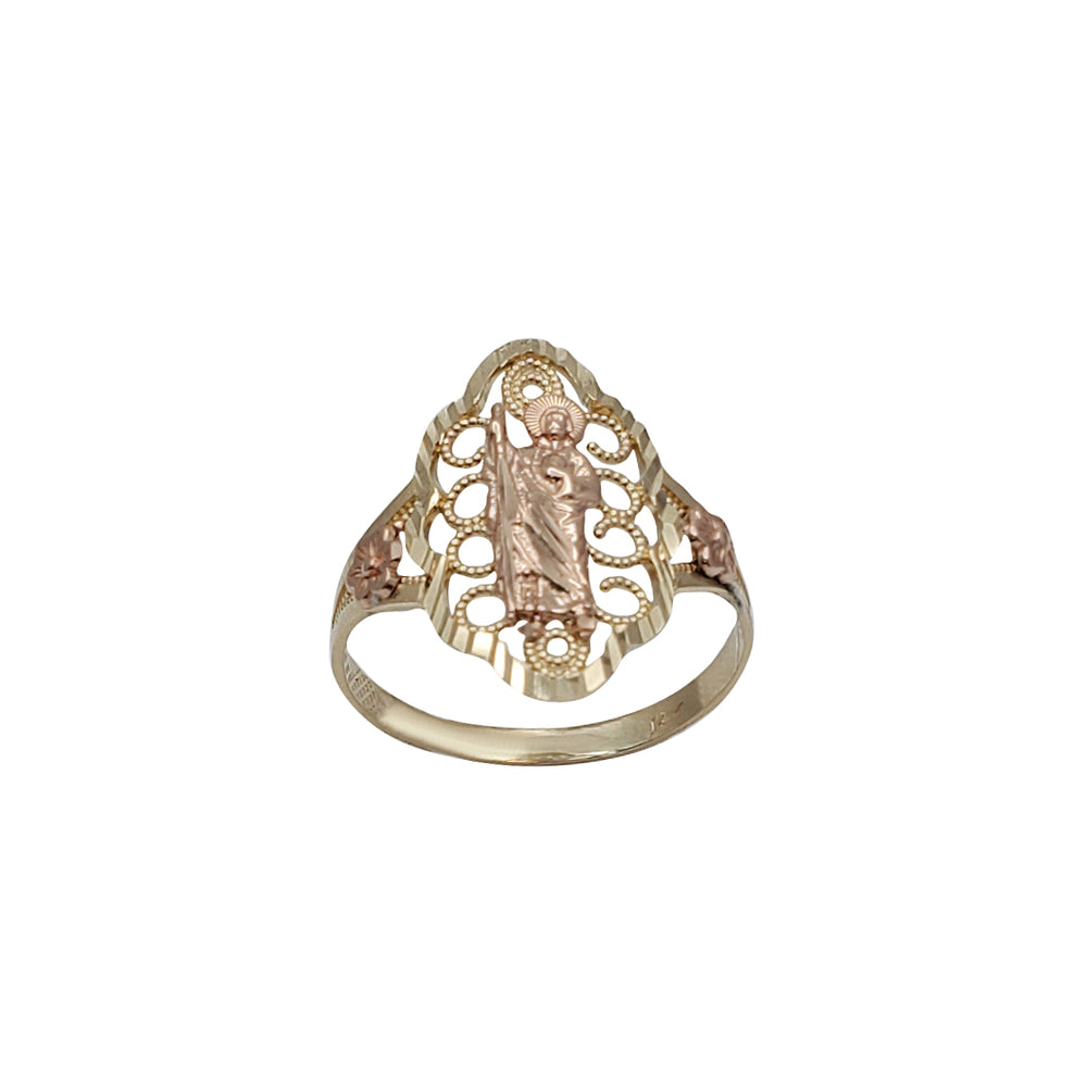 Tricolor Saint Jude Ring (14K)