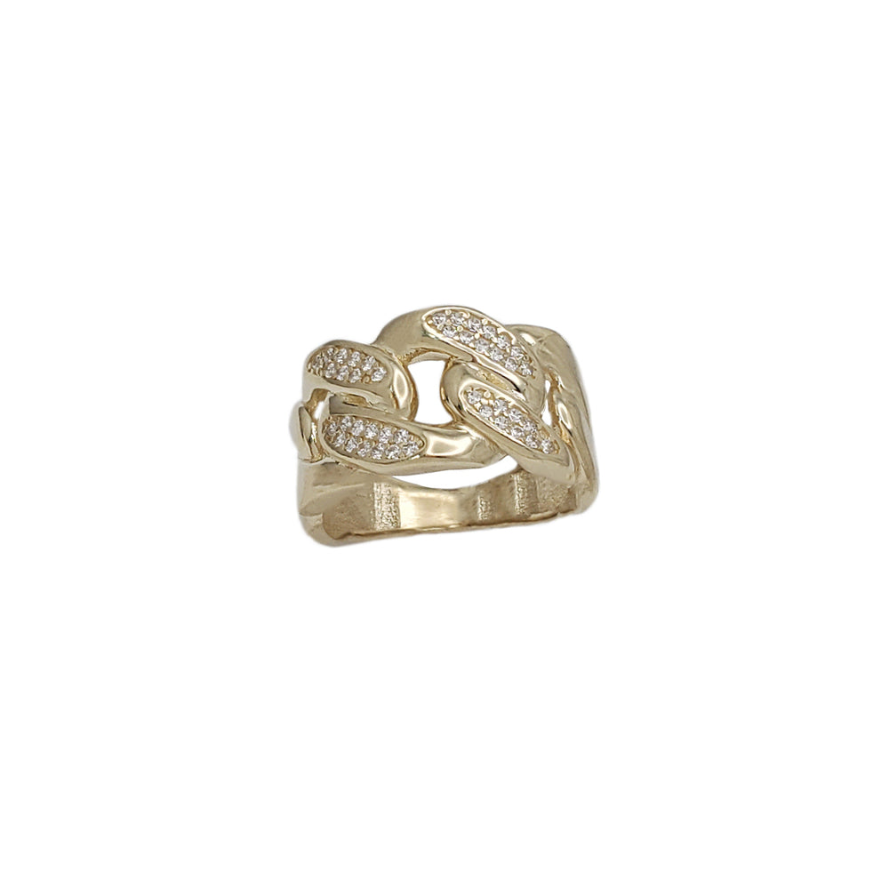 Zirconia Cuban Ring (14K)
