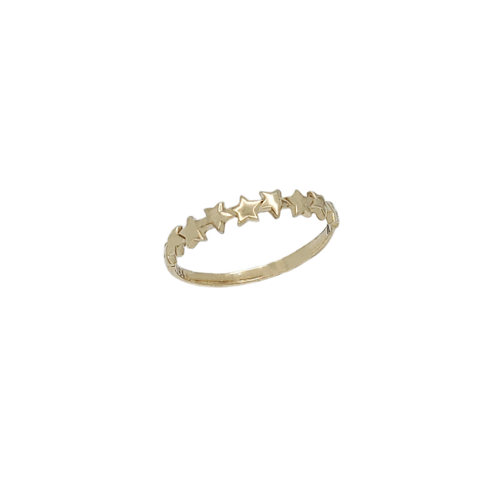 Mini Stars Band Ring (14K)