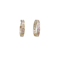 One-row Huggies CZ Earring (14K)