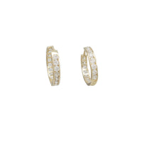 One-row Huggies CZ Earring (14K)