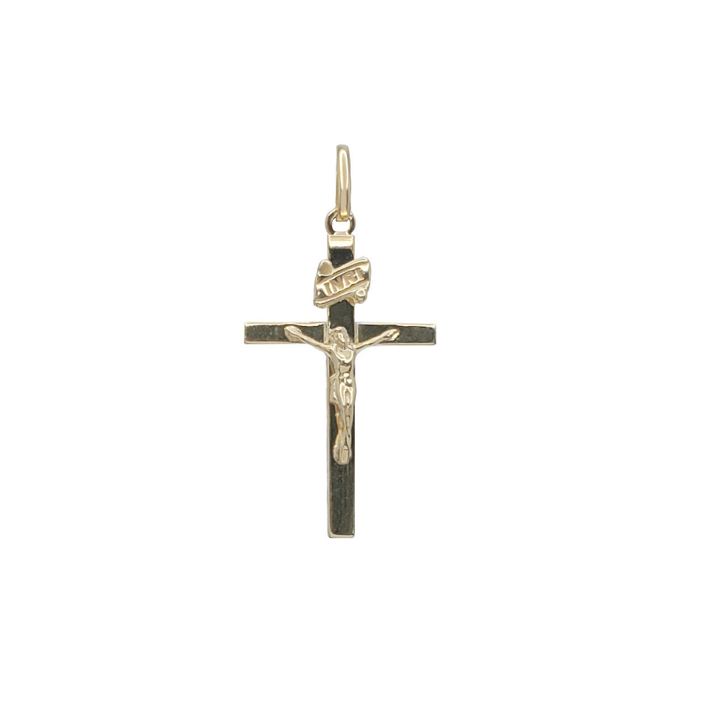 Plain Crucifix Pendant (14K)