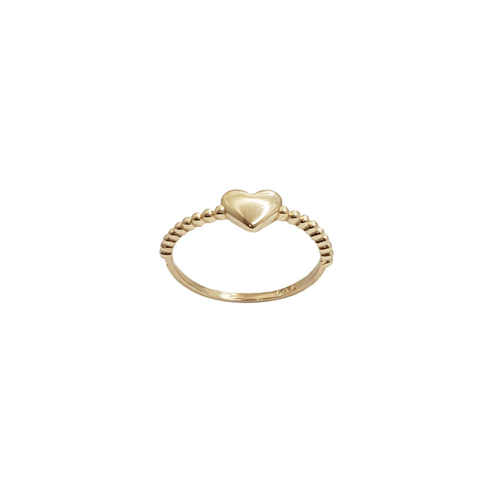 Plain Heart Ring (14K)