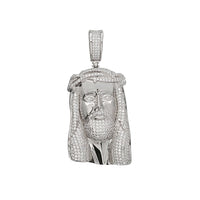 Jesus Head Pendant (Silver)