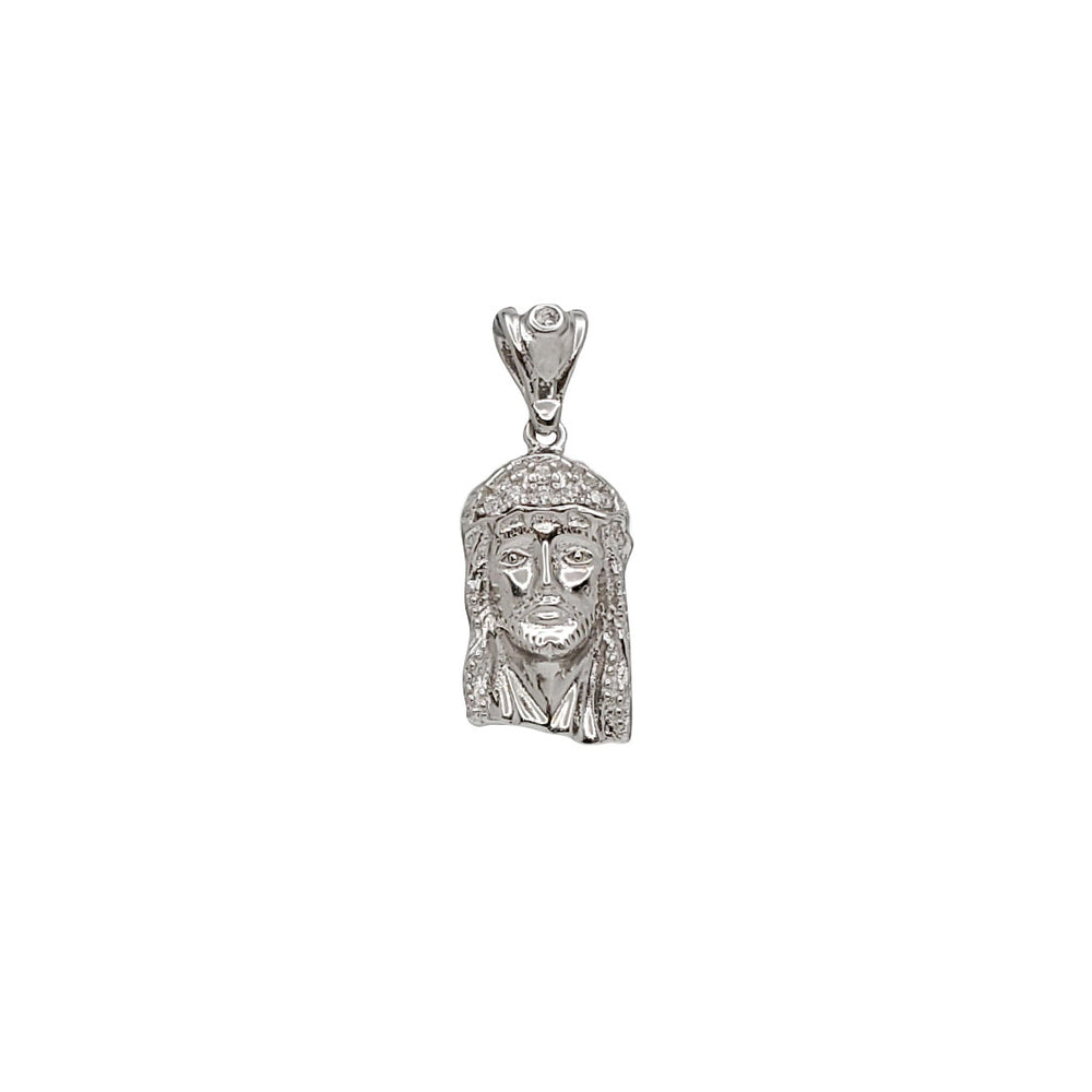 Jesus Head Pendant (Silver)