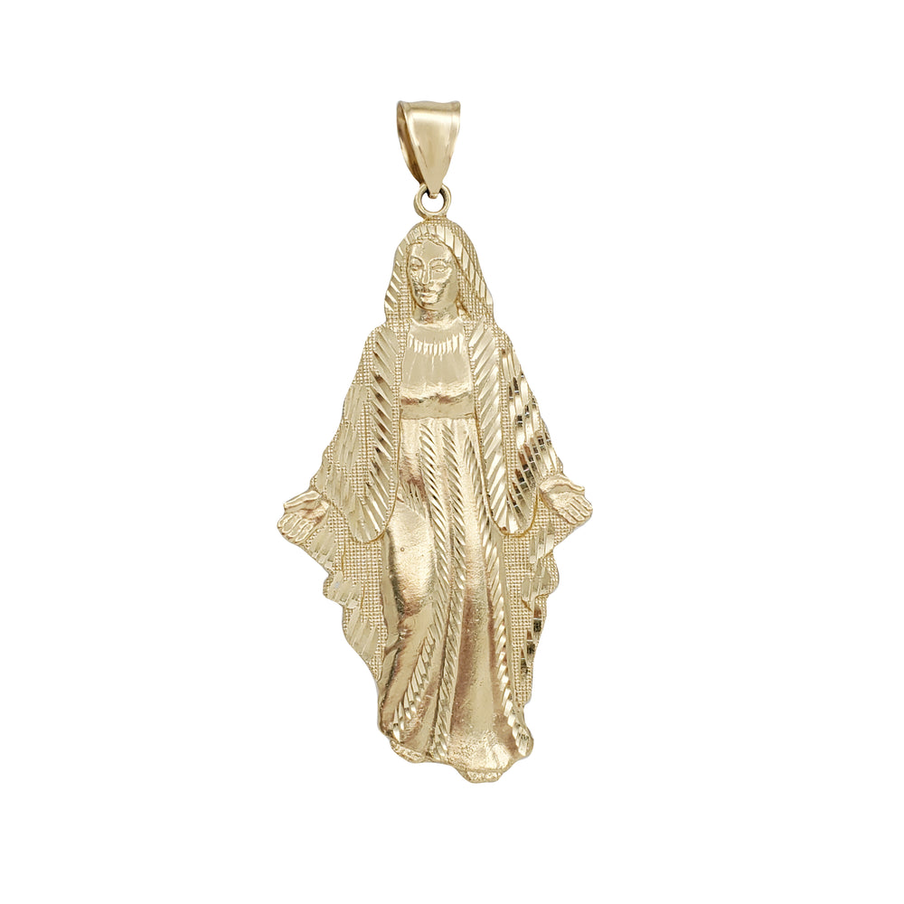Yellow Gold Mary Pendant (14K)