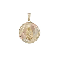Tricolor Virgin Mary Pendant (14K)