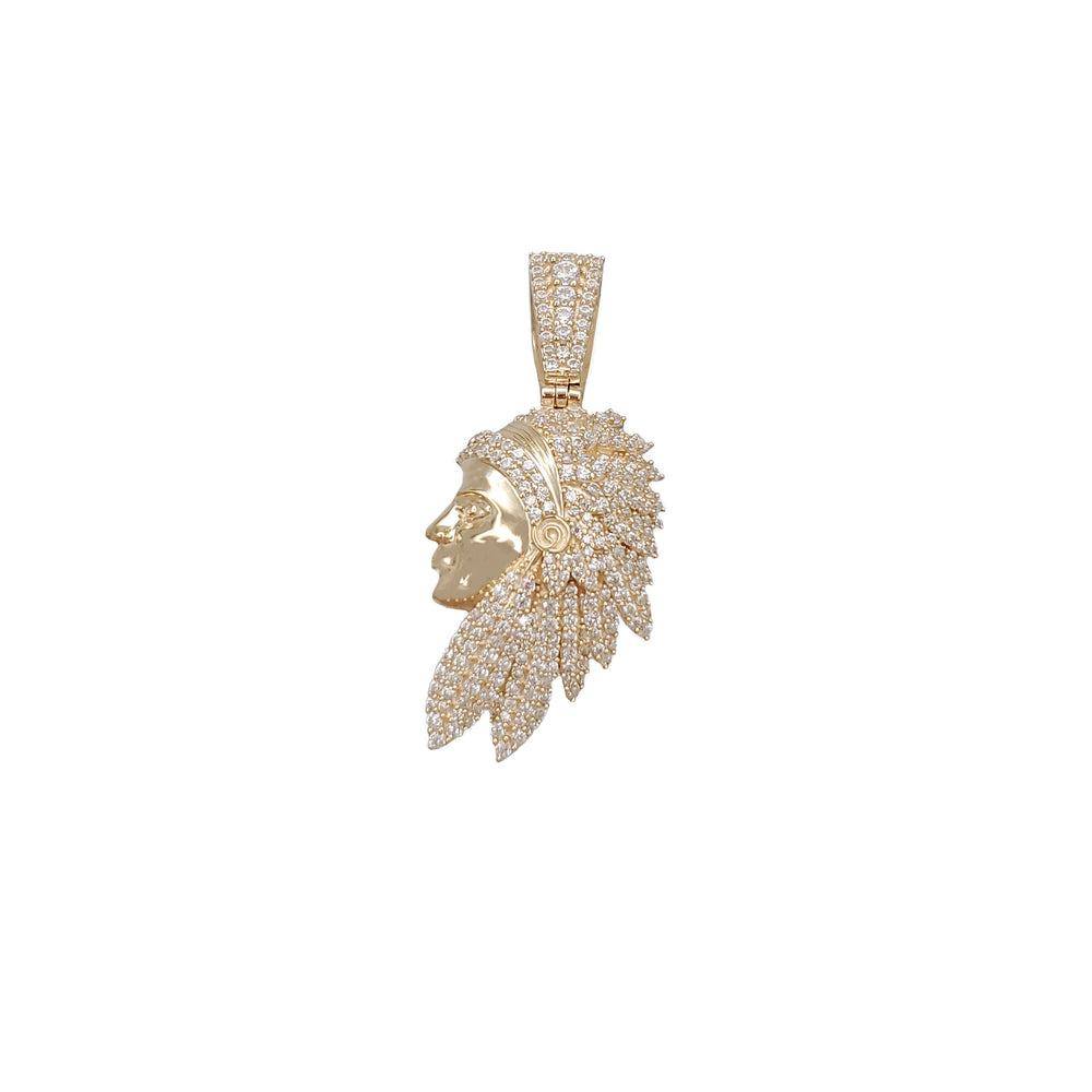 Indian Head Pendant (14K)