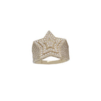 Iced-Out Triple Star Ring (14K)