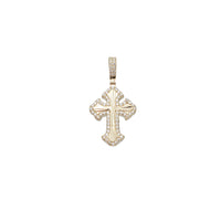 Diamond Cut Cross CZ Pendant (14K)