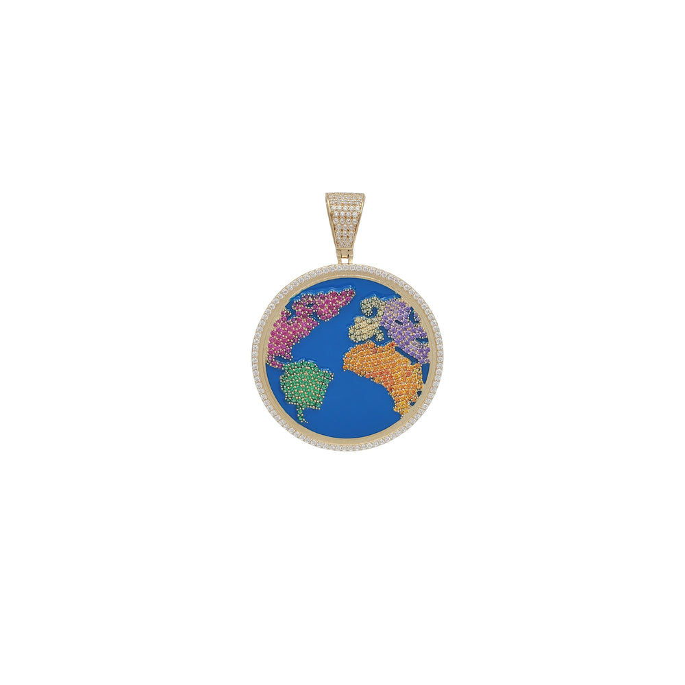 Colorful World Pendant (14K)
