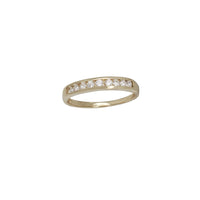 Rough Channel-Set CZ Band (14K)