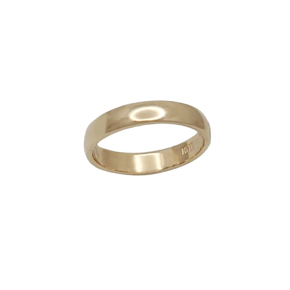 [5.3 MM] Glossy Wedding Band Ring (14K)