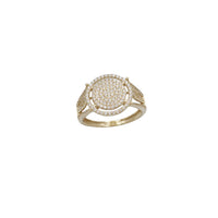 Iced-Out Round Pave Ring (14K)