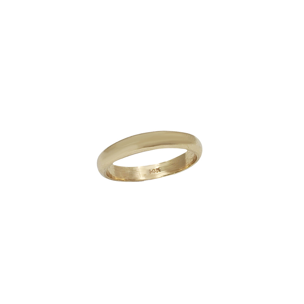 Plain Wedding Band Ring (14K)