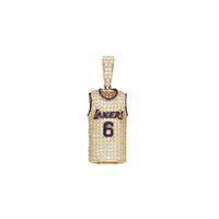 Iced-Out Lakers Pendant (14K)