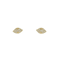 Zirconia Eyes Stud Earrings (14K)
