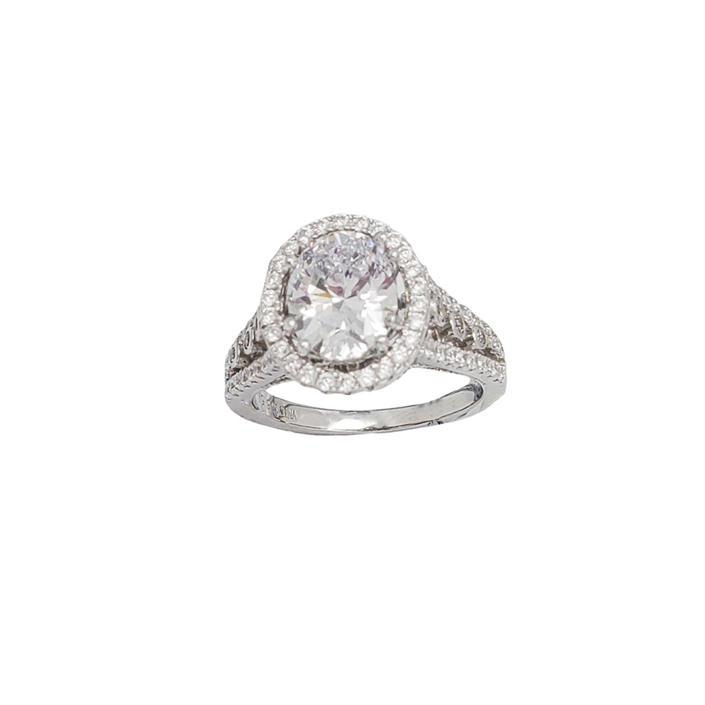 Oval CZ Ring (SILVER)