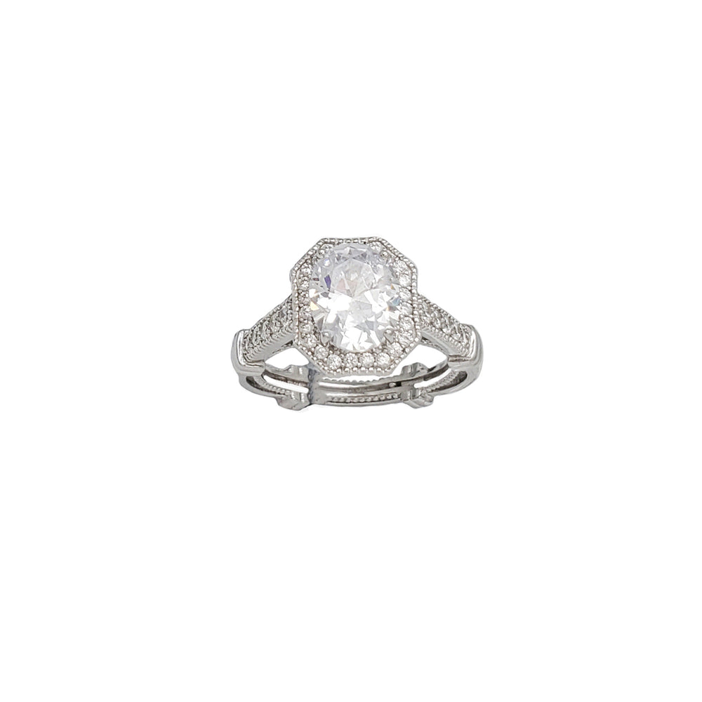 Iced-Out CZ Ring (Silver)