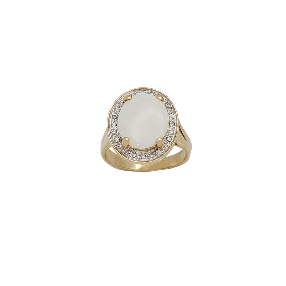 Diamond & Opal Ring (14k)